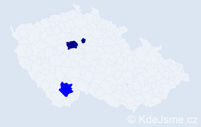 Příjmení: 'Neuhold', počet výskytů 5 v celé ČR