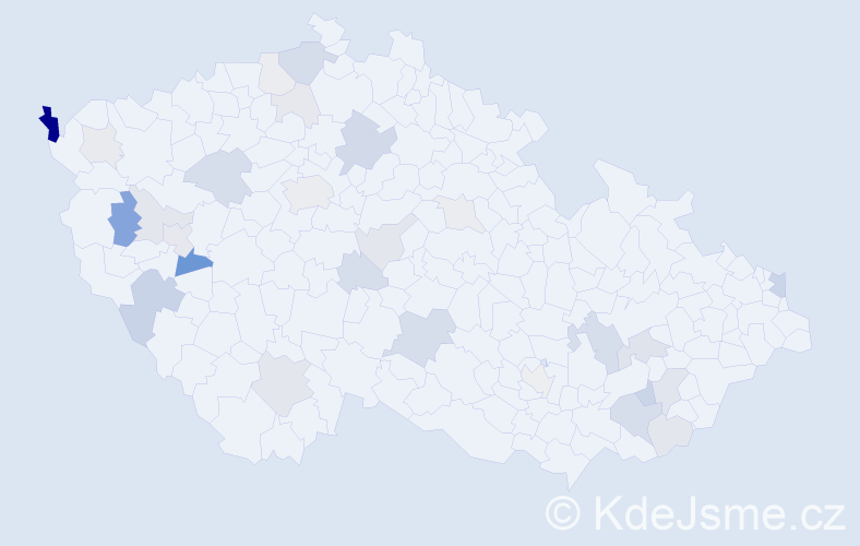 Příjmení: 'Pleško', počet výskytů 68 v celé ČR