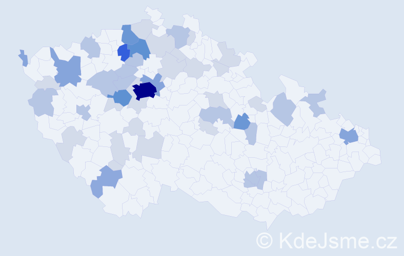 Příjmení: 'Grüner', počet výskytů 119 v celé ČR