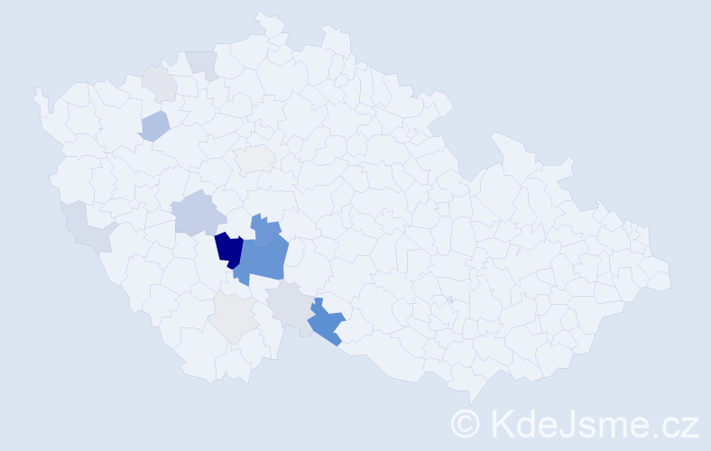 Příjmení: 'Plocha', počet výskytů 41 v celé ČR