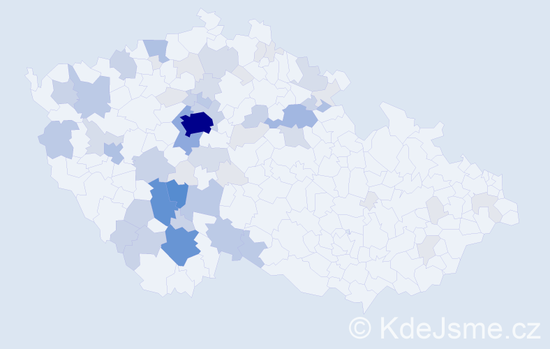 Příjmení: 'Kálalová', počet výskytů 195 v celé ČR