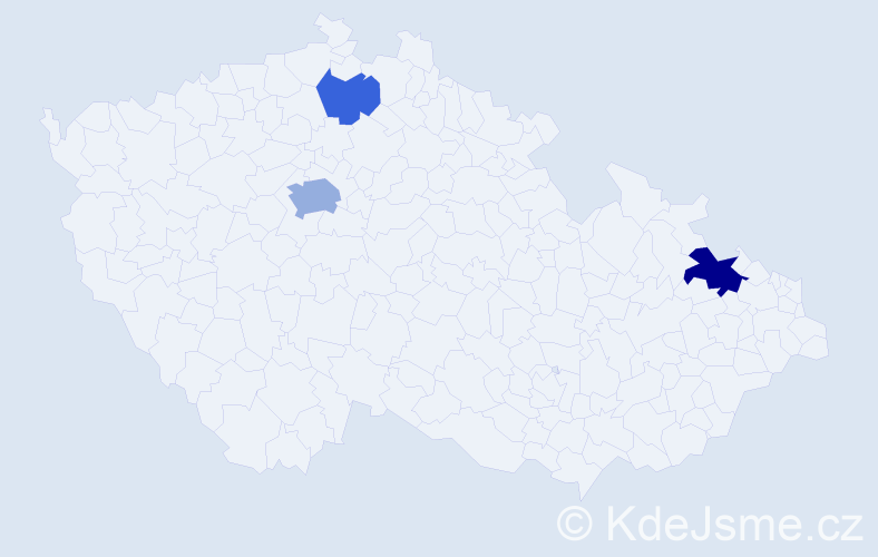 Příjmení: 'Umeh', počet výskytů 6 v celé ČR
