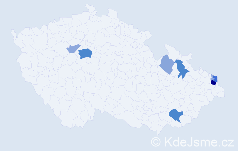 Příjmení: 'Kalisz', počet výskytů 30 v celé ČR