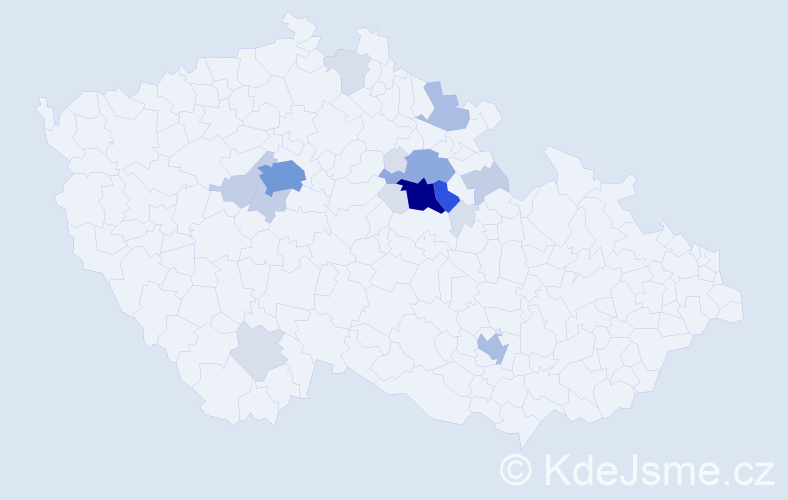 Příjmení: 'Skutil', počet výskytů 62 v celé ČR