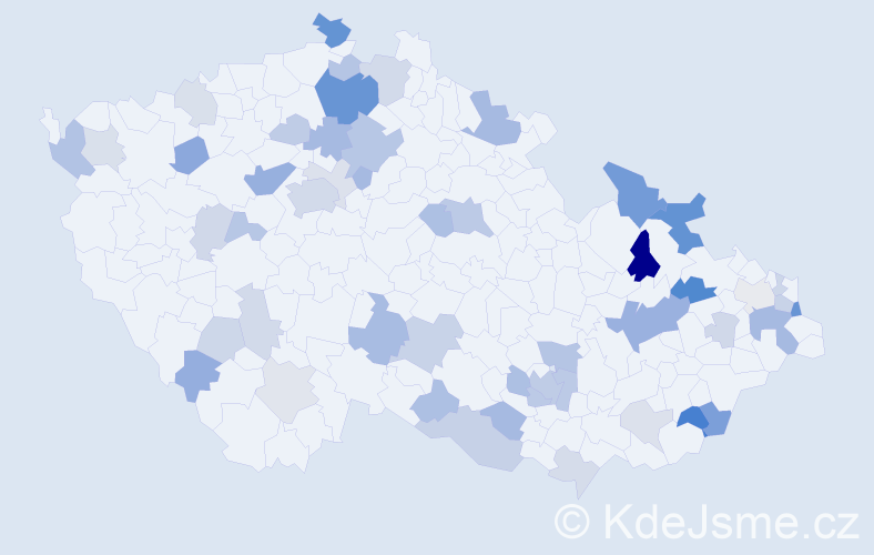 Příjmení: 'Poliaková', počet výskytů 120 v celé ČR