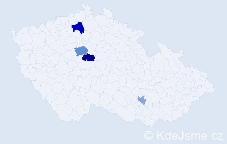 Příjmení: 'Surmachevskyy', počet výskytů 8 v celé ČR