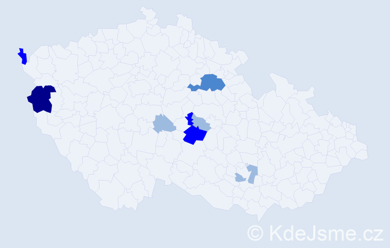 Příjmení: 'Besmáková', počet výskytů 15 v celé ČR