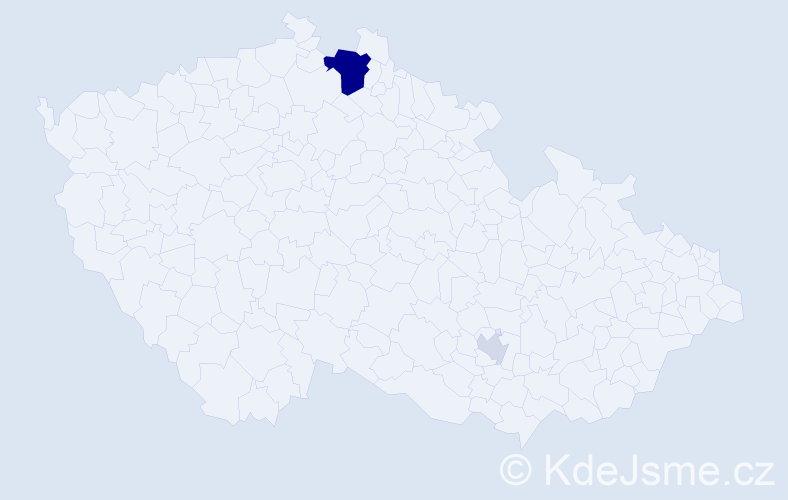 Příjmení: 'Kreana', počet výskytů 8 v celé ČR