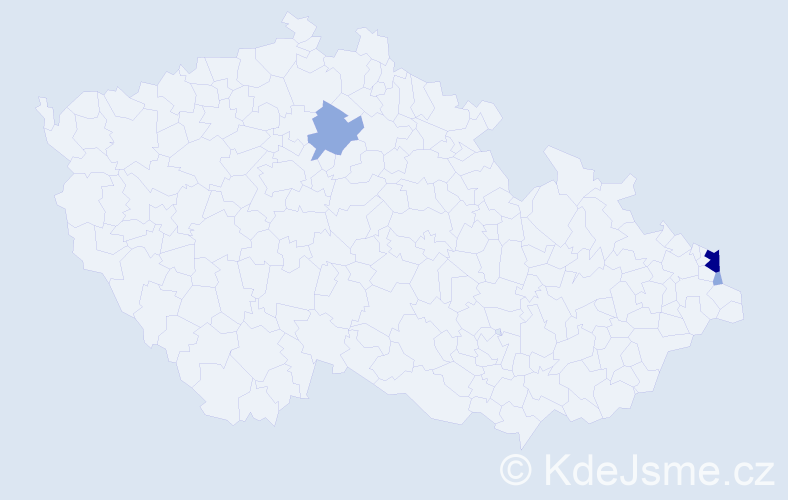 Příjmení: 'Pietraszko', počet výskytů 8 v celé ČR