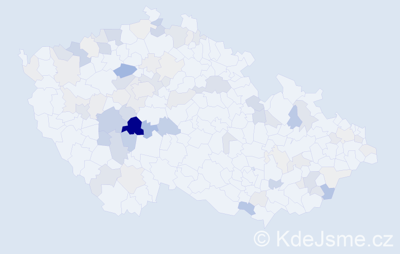 Příjmení: 'Čandová', počet výskytů 222 v celé ČR