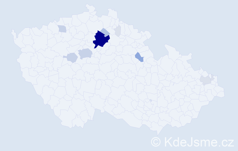 Příjmení: 'Repš', počet výskytů 40 v celé ČR