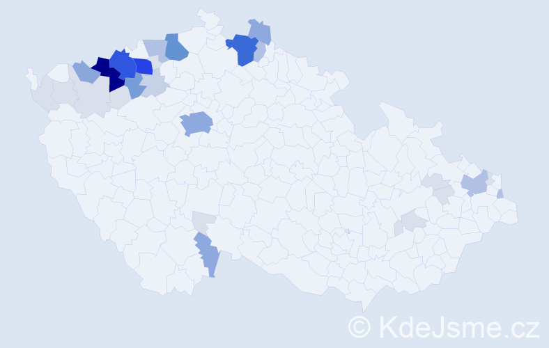 Příjmení: 'Makuňa', počet výskytů 125 v celé ČR