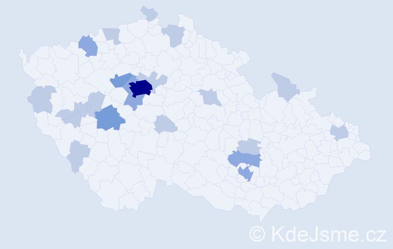 Příjmení: 'Todorova', počet výskytů 42 v celé ČR