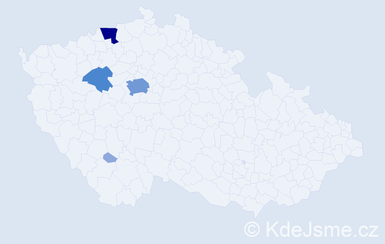 Příjmení: 'Zukriegel', počet výskytů 12 v celé ČR