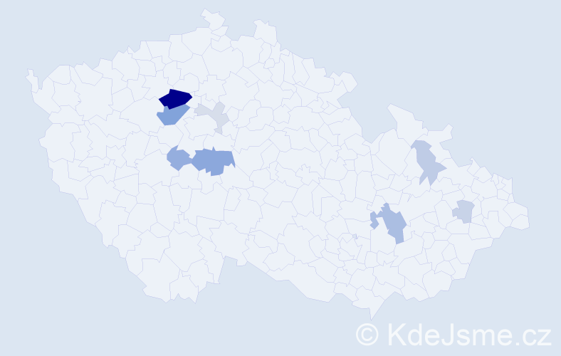 Příjmení: 'Szigeti', počet výskytů 26 v celé ČR