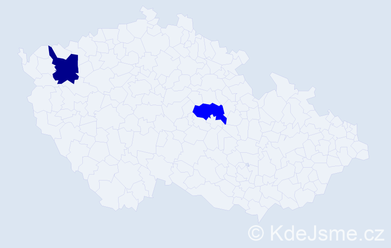 Příjmení: 'Diesslová', počet výskytů 3 v celé ČR