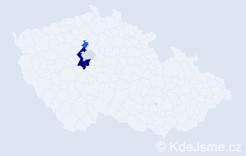 Příjmení: 'Polinec', počet výskytů 8 v celé ČR