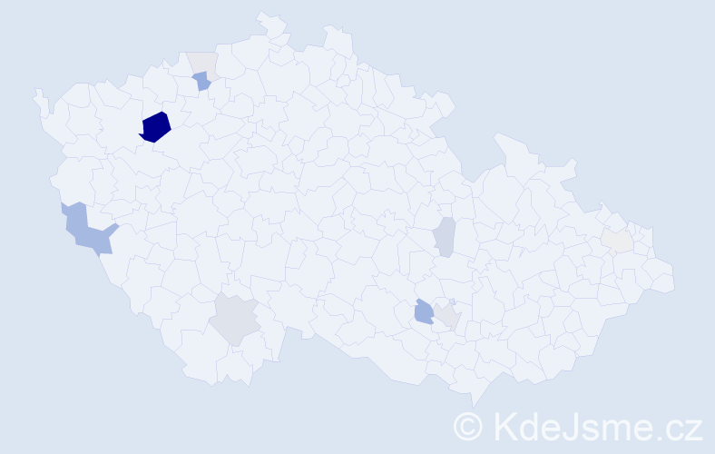 Příjmení: 'Reininger', počet výskytů 23 v celé ČR