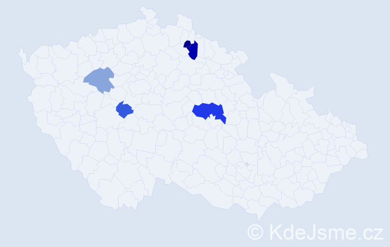 Příjmení: 'Infeldová', počet výskytů 9 v celé ČR