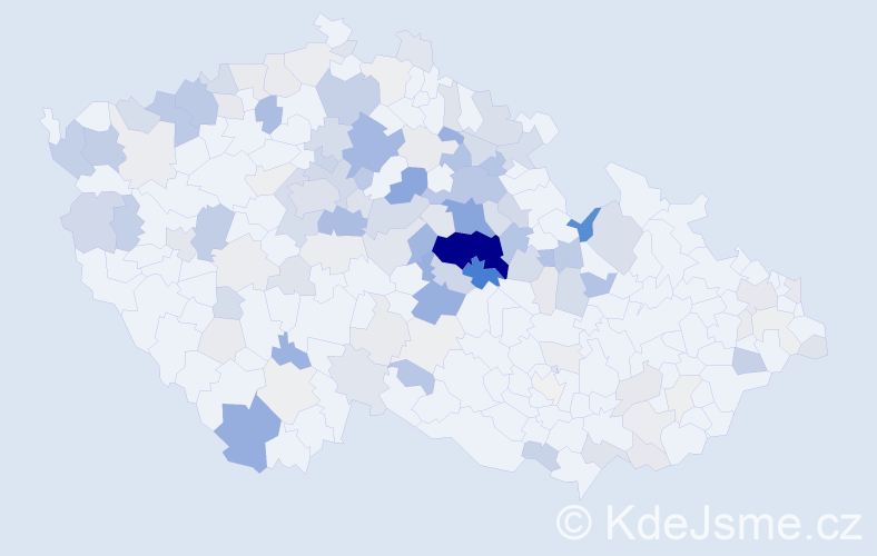 Příjmení: 'Paulusová', počet výskytů 447 v celé ČR