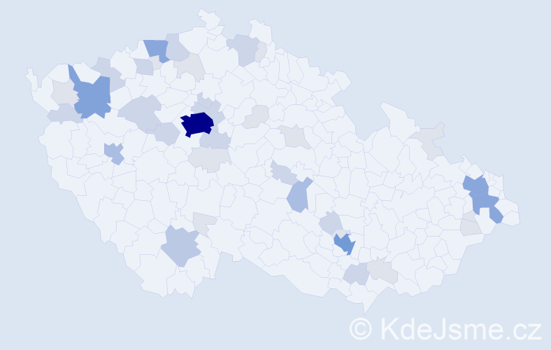 Příjmení: 'Georgievová', počet výskytů 112 v celé ČR