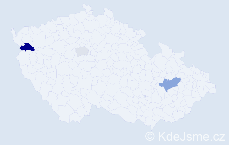 Příjmení: 'Navratilová', počet výskytů 3 v celé ČR