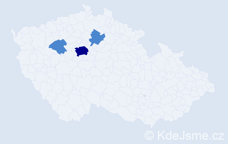 Příjmení: 'Ushakov', počet výskytů 5 v celé ČR
