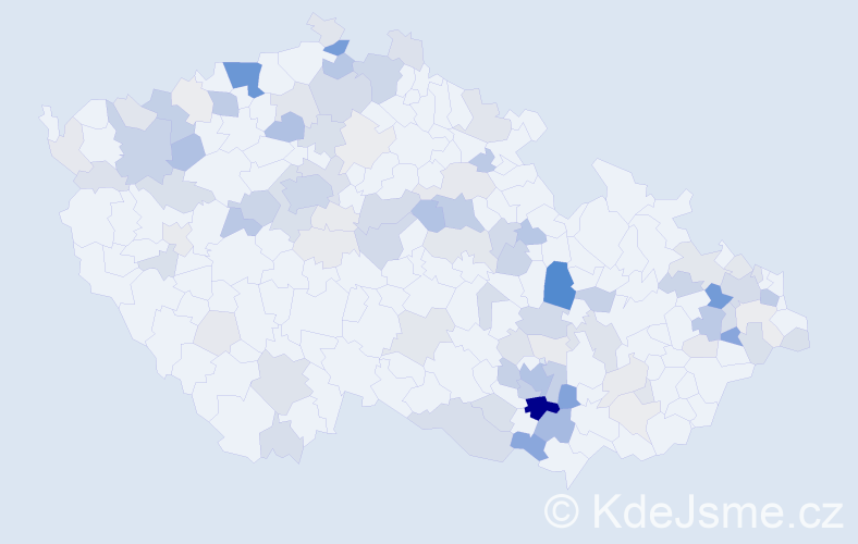 Příjmení: 'Schiller', počet výskytů 348 v celé ČR