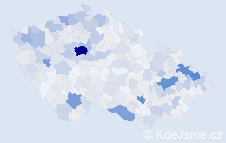 Příjmení: 'Schneider', počet výskytů 1750 v celé ČR