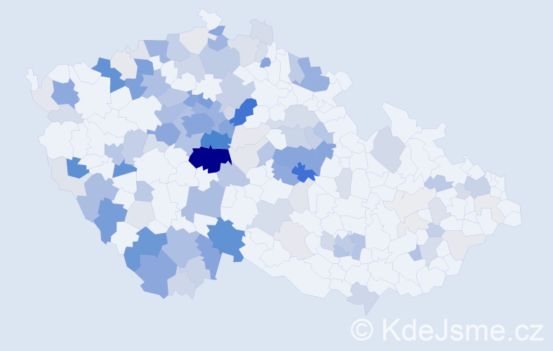 Příjmení: 'Podroužková', počet výskytů 515 v celé ČR