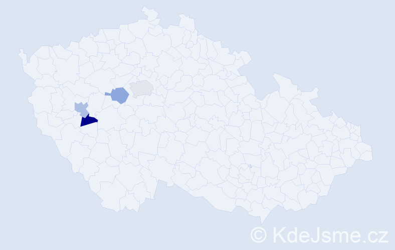 Příjmení: 'Kriegerbecková', počet výskytů 10 v celé ČR