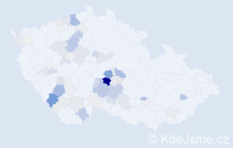 Příjmení: 'Kotlík', počet výskytů 224 v celé ČR