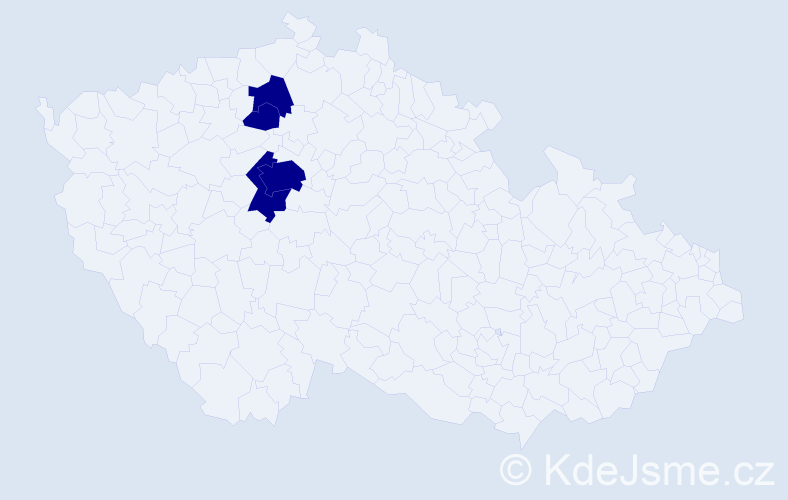 Příjmení: 'Saybert', počet výskytů 4 v celé ČR