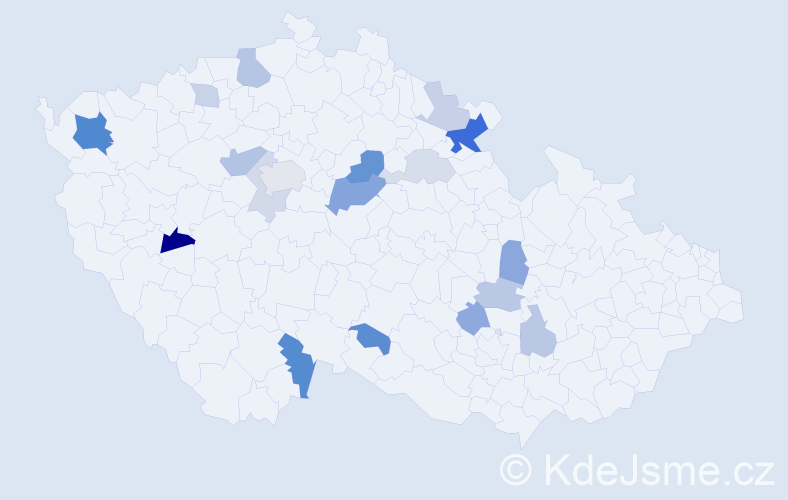 Příjmení: 'Krombholz', počet výskytů 37 v celé ČR