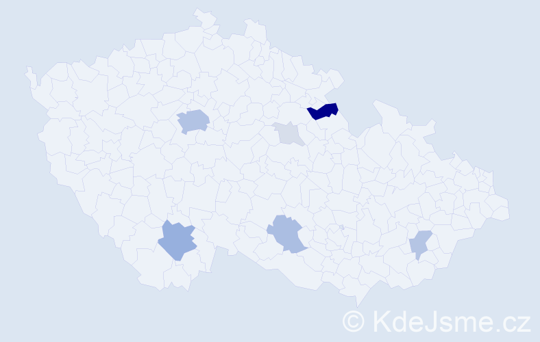 Příjmení: 'Preininger', počet výskytů 30 v celé ČR