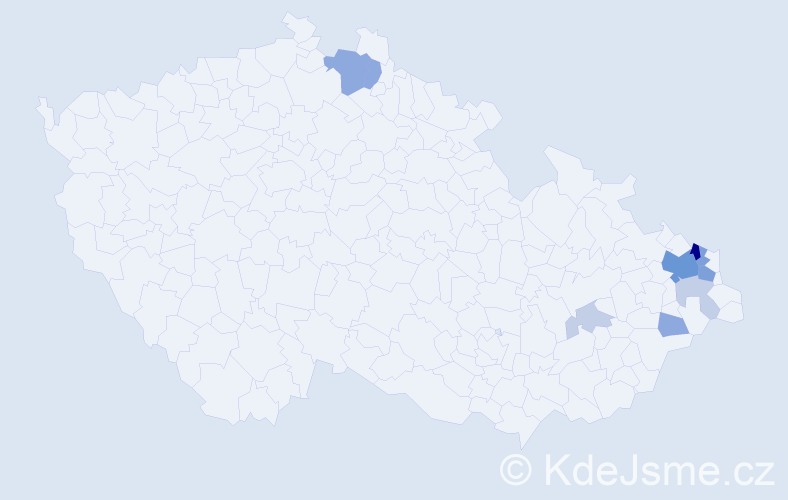 Příjmení: 'Nikliborcová', počet výskytů 29 v celé ČR