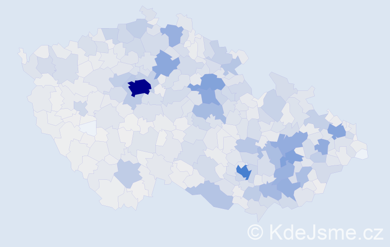 Příjmení: 'Horáková', počet výskytů 12796 v celé ČR