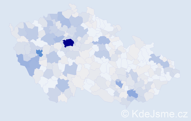Příjmení: 'Cibulka', počet výskytů 1342 v celé ČR