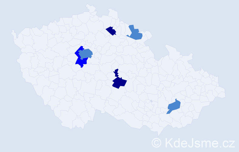 Příjmení: 'Nigoš', počet výskytů 11 v celé ČR