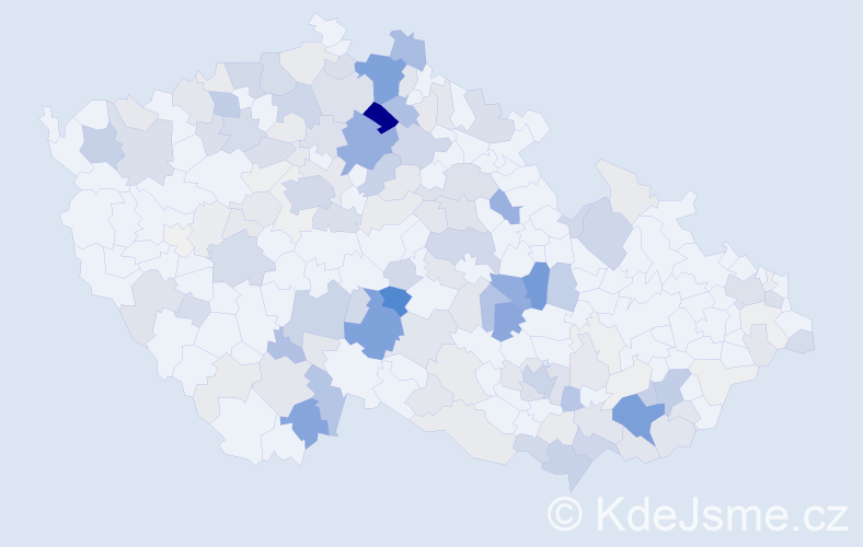 Příjmení: 'Maděrová', počet výskytů 604 v celé ČR