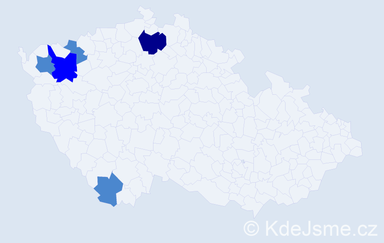 Příjmení: 'Somora', počet výskytů 8 v celé ČR