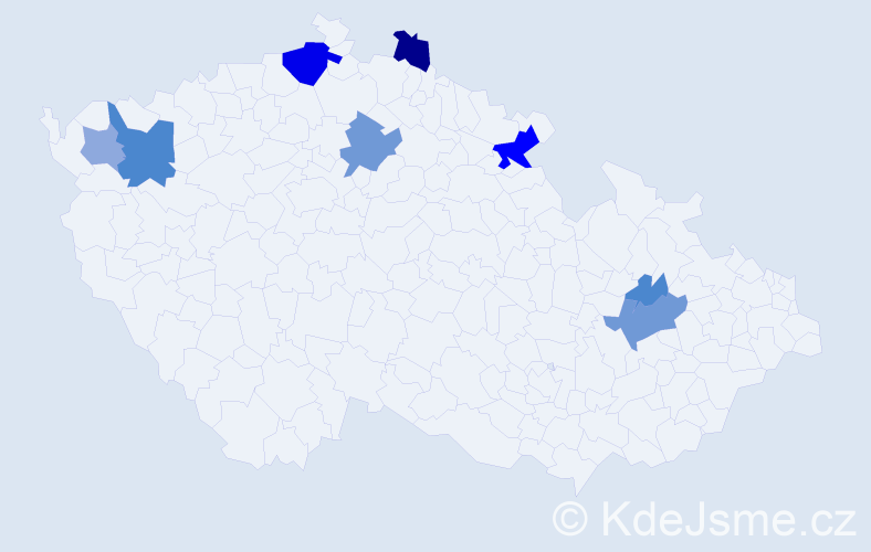 Příjmení: 'Dankanič', počet výskytů 26 v celé ČR