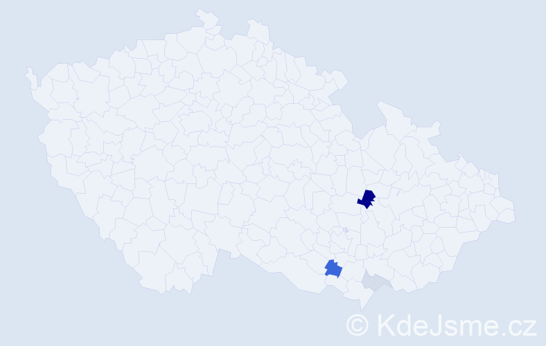 Příjmení: 'Slusarová', počet výskytů 6 v celé ČR