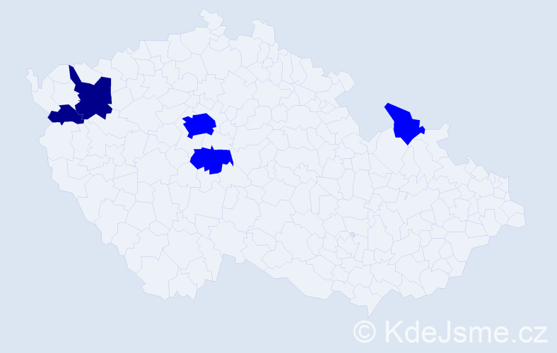 Příjmení: 'Moldavanová', počet výskytů 7 v celé ČR