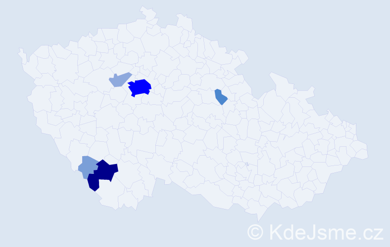 Příjmení: 'Stuchel', počet výskytů 18 v celé ČR