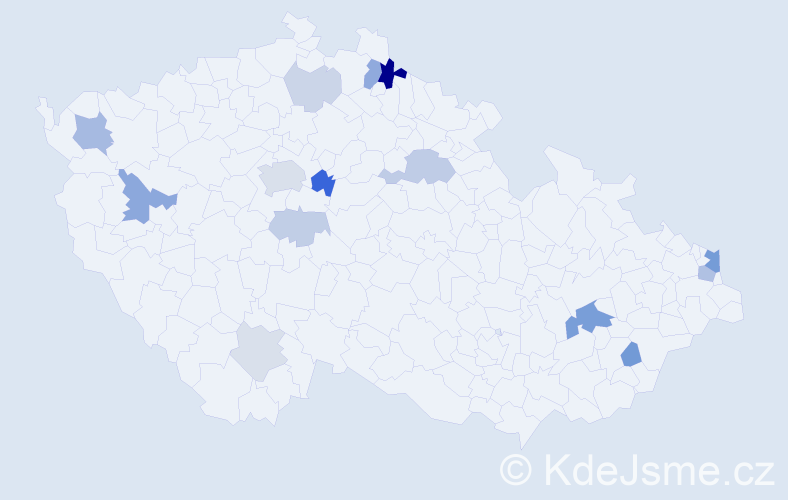 Příjmení: 'Kotus', počet výskytů 34 v celé ČR