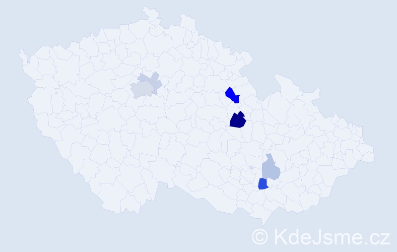 Příjmení: 'Khudynets', počet výskytů 17 v celé ČR