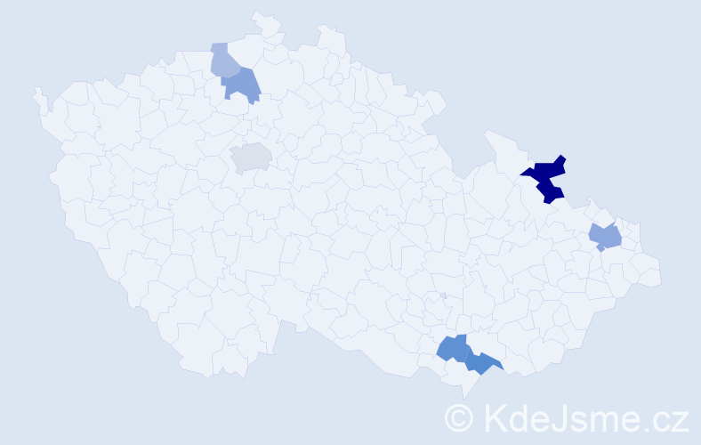 Příjmení: 'Drobec', počet výskytů 13 v celé ČR