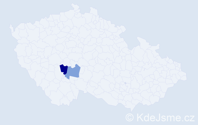 Příjmení: 'Cetlovská', počet výskytů 2 v celé ČR