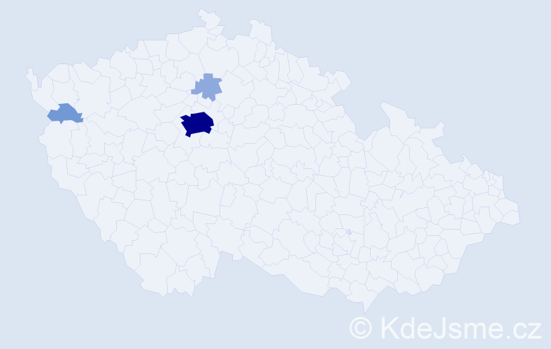 Příjmení: 'Vlásenková', počet výskytů 9 v celé ČR